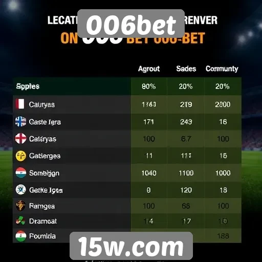 Comparativo entre 006bet e concorrentes no mercado