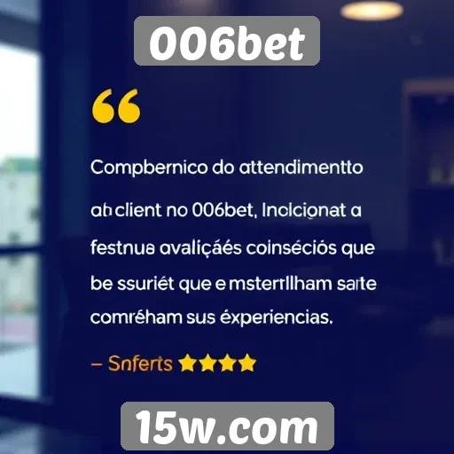 Atendimento ao cliente no 006bet avaliado por usuários